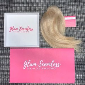 Glam Seamless Human Hair Clip in Bang